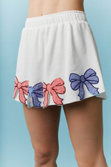 Patriotic Bow Skort