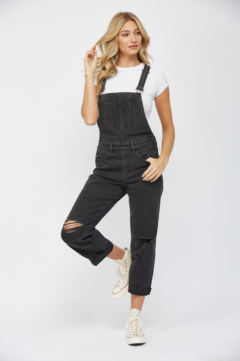 Mica Stretch Boyfriend Overalls