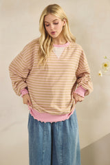 Payton Striped knit top