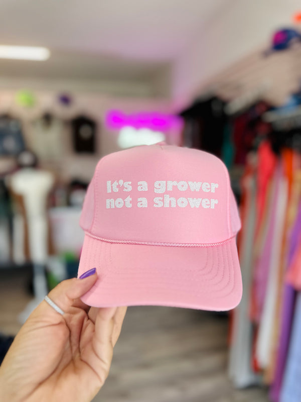 It’s a grower trucker hat