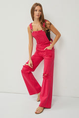 Risen Fuchsia Overalls