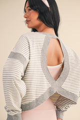 Harrison Cutout Back Long Sleeve