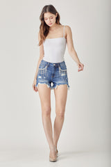 Festie Bestie Rhinestone Risen Shorts