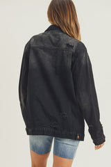 Risen Distressed Denim Jacket