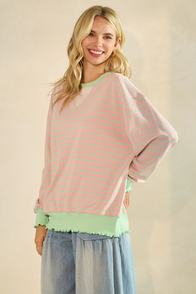 Preston Striped Knit Top