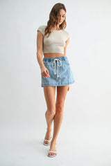 Harbor Mica Denim Skirt