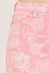 Risen Pink Floral Shorts