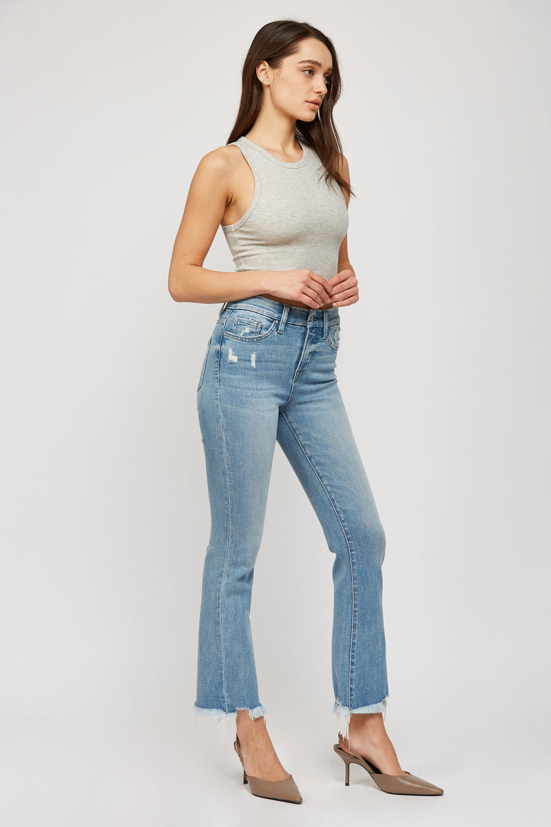 Mica Crop Flare Jeans