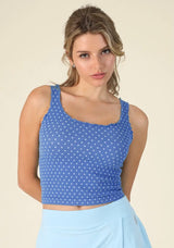 Polka Dot Ribbed Tops