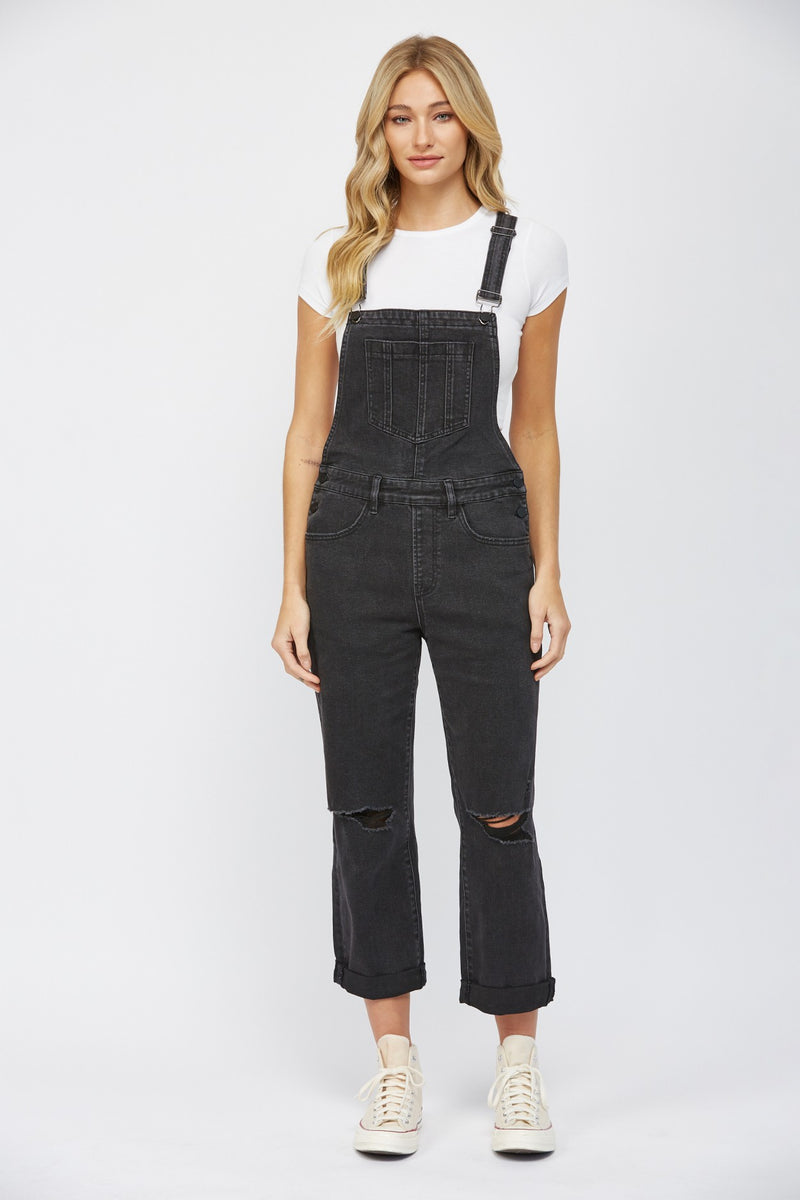 Mica Stretch Boyfriend Overalls