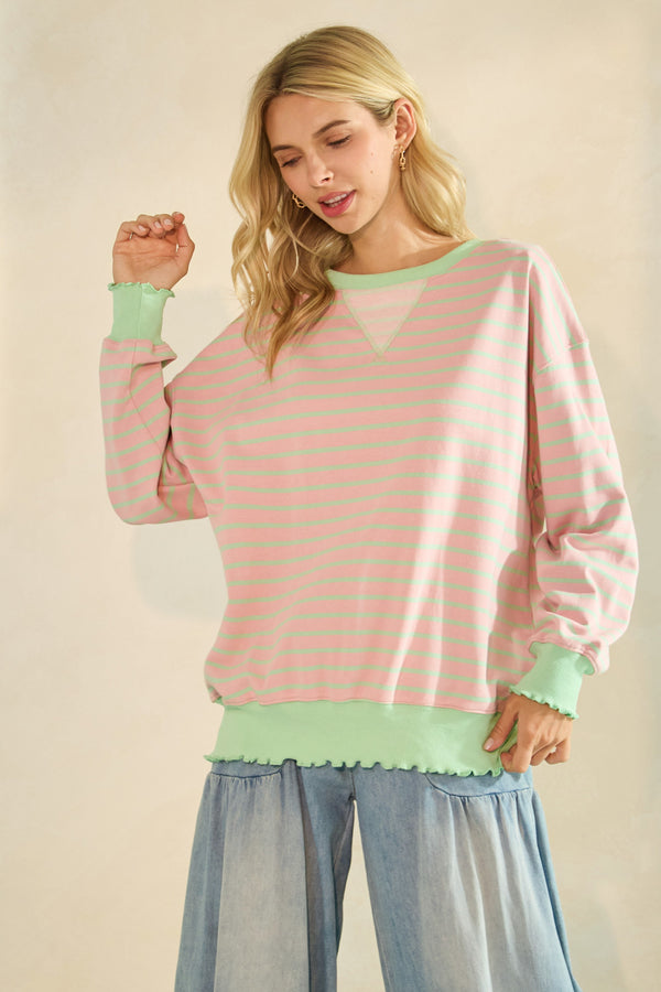 Preston Striped Knit Top