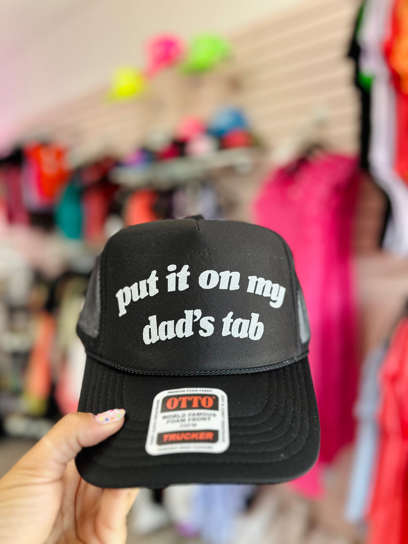 Put it on my dads tab trucker hat