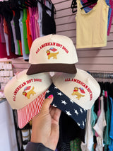 All American Hot Dogs Canvas Hat