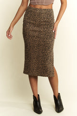 Zeplin Slit Midi Skirt
