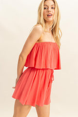 Kelson Romper - Coral