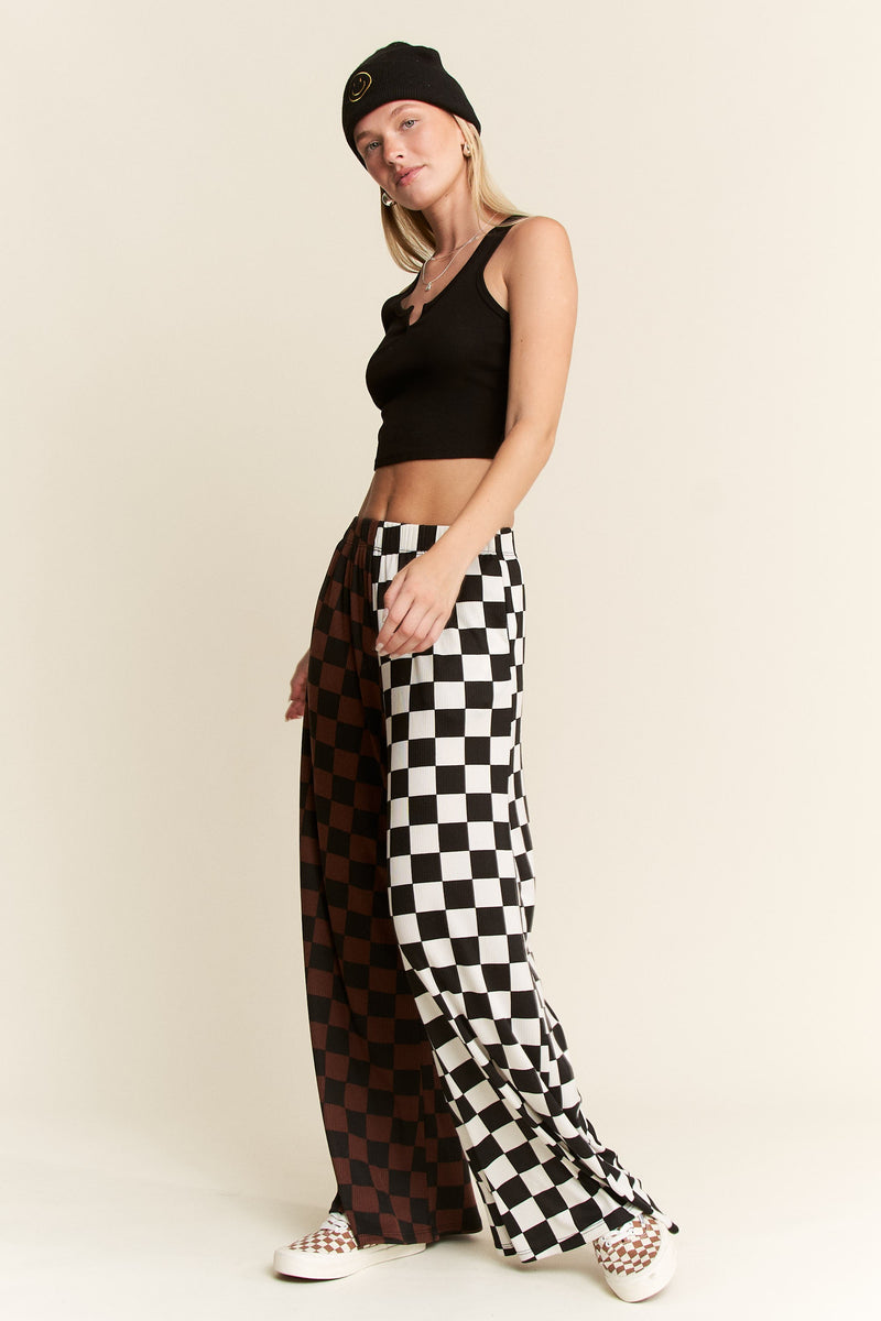 Motley Two Toned Checkered Pants