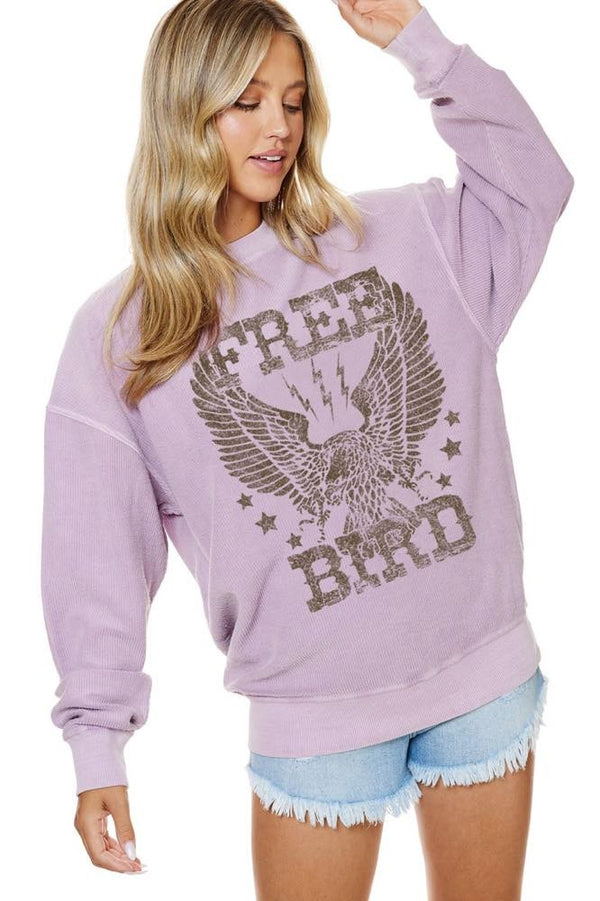 Free Bird Graphic Crewneck