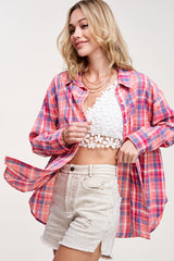 Harper Pink Plaid Flannel