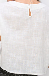 Cuffed Short Sleeve Top