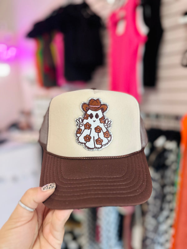 Peace, Love & Ghosts Trucker Hat