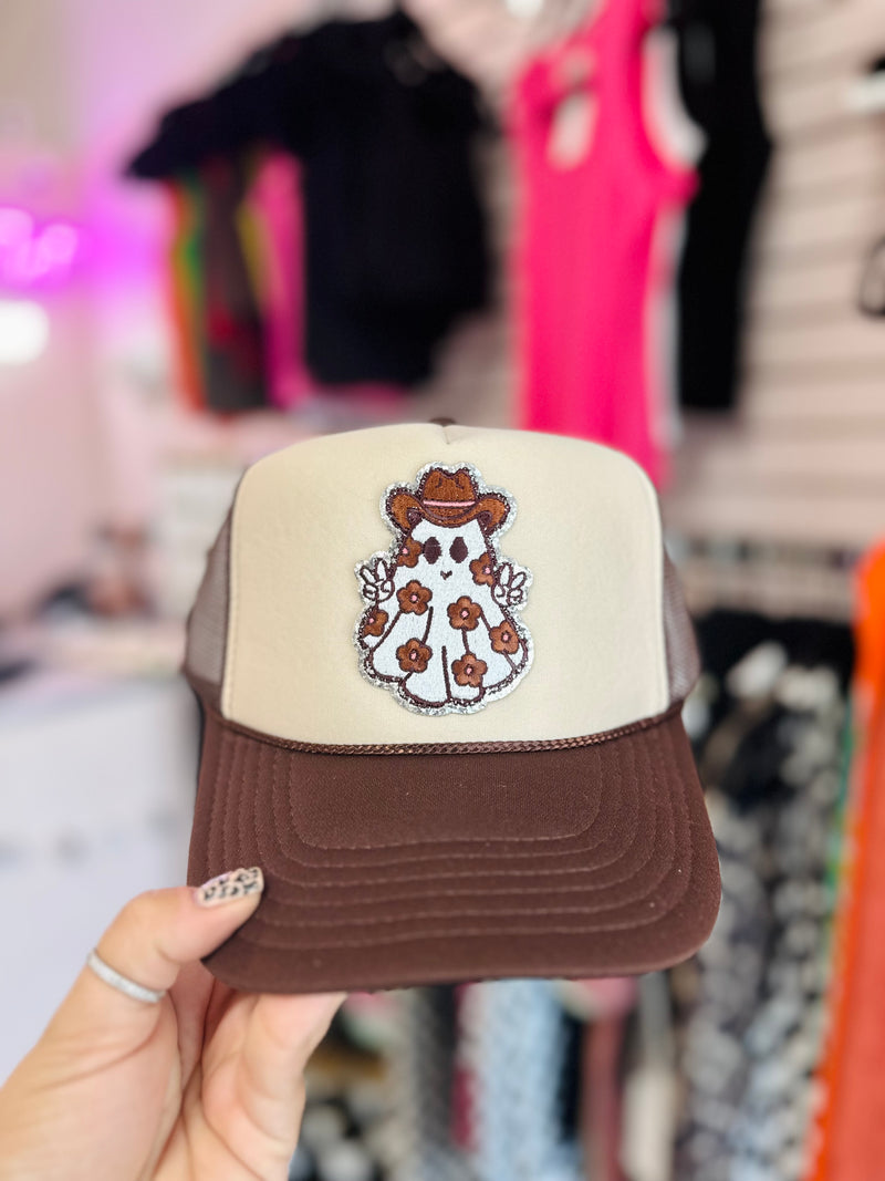 Peace, Love & Ghosts Trucker Hat
