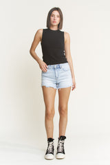 Mica Vintage Raw Hem Shorts