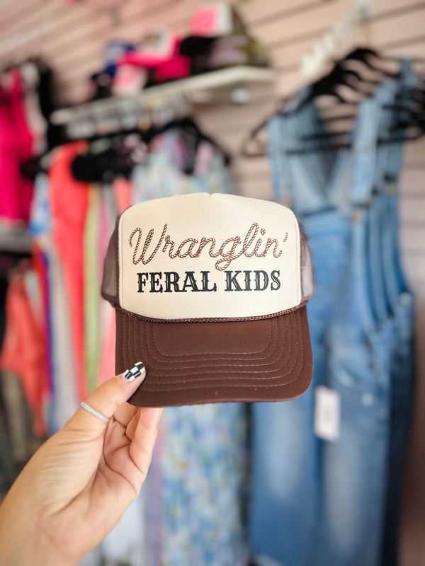 Wranglin’ Feral Kids Trucker Hat
