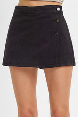 Risen Black Denim Skort
