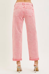 Risen Pink Star Jeans