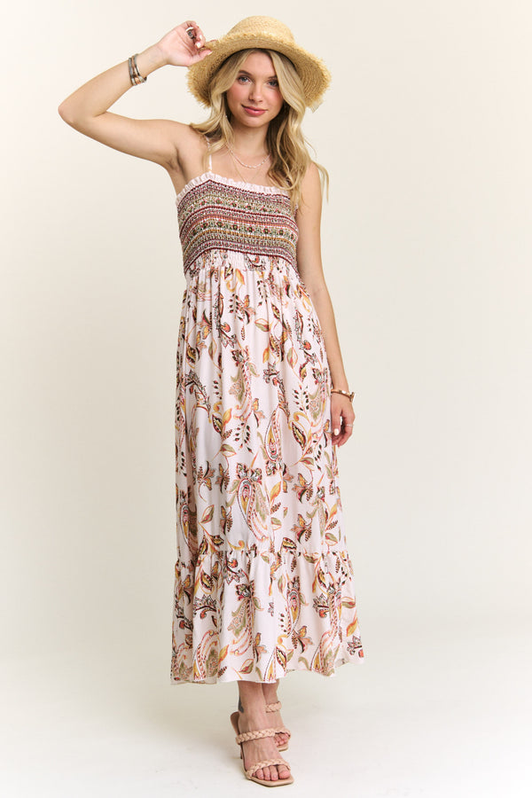 Boho Paisley Maxi Dress