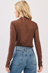 Rhinestone Mesh Top