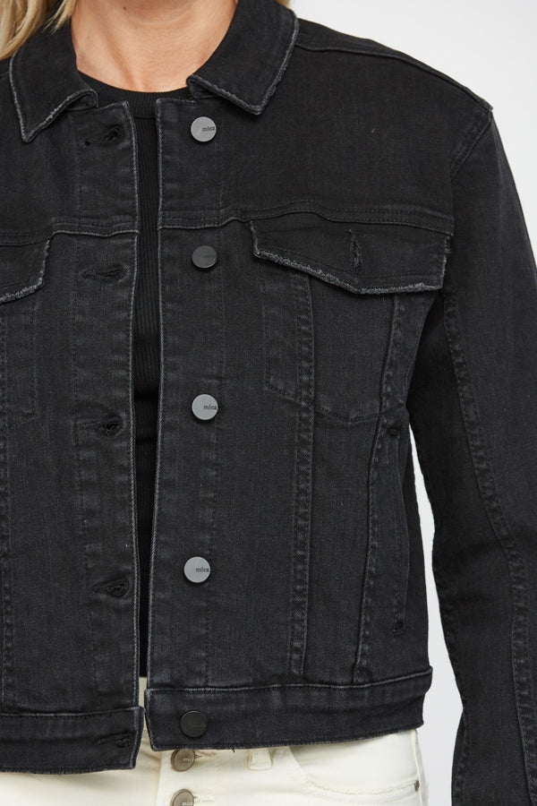 Mica Black Denim Jacket