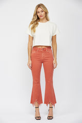 Mica Poppy Crop Flare Jeans