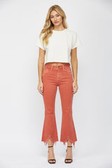 Mica Poppy Crop Flare Jeans