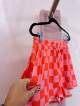 Sherbet Checkered Shorts￼