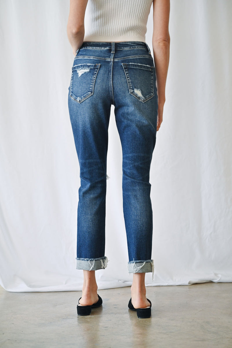 Mica Dark Wash Boyfriend Jeans