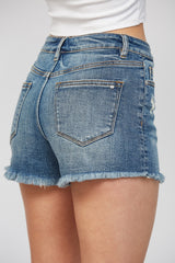Mica Oxford Mid Rise Shorts
