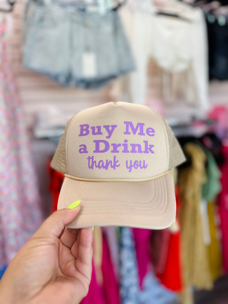Buy Me A Drink Thank You Trucker Hat