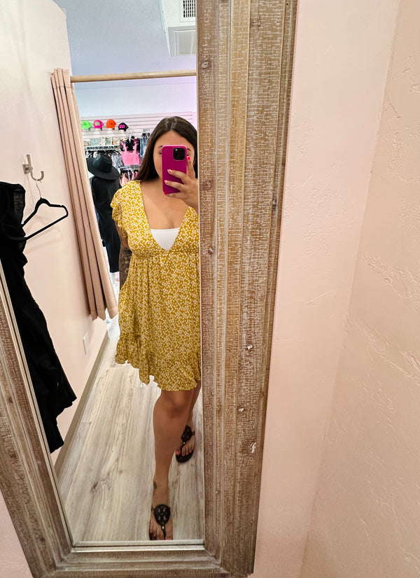 Yellow Jokes On You Romper
