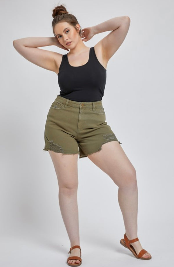 Mica Olive Plus Shorts