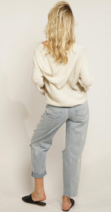 Ivory Hooded Sweater