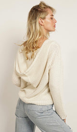 Ivory Hooded Sweater