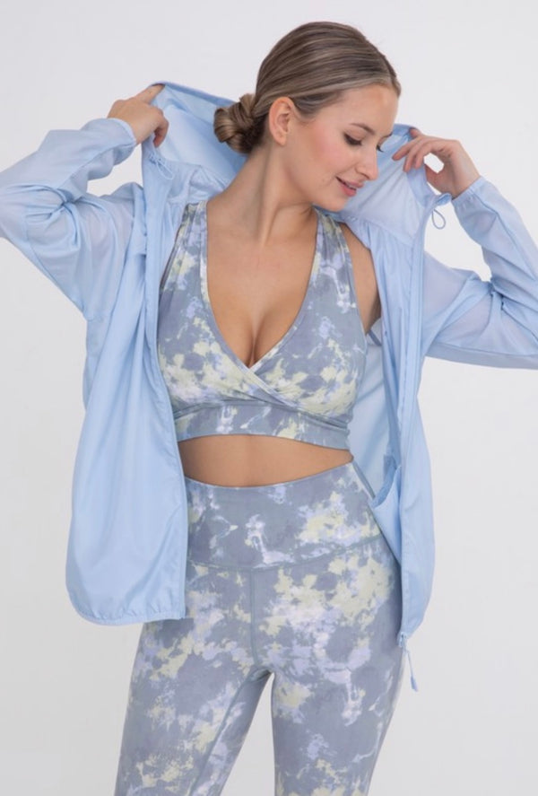 Baby Blue Windbreaker