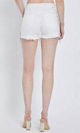Festie Bestie Risen White Shorts