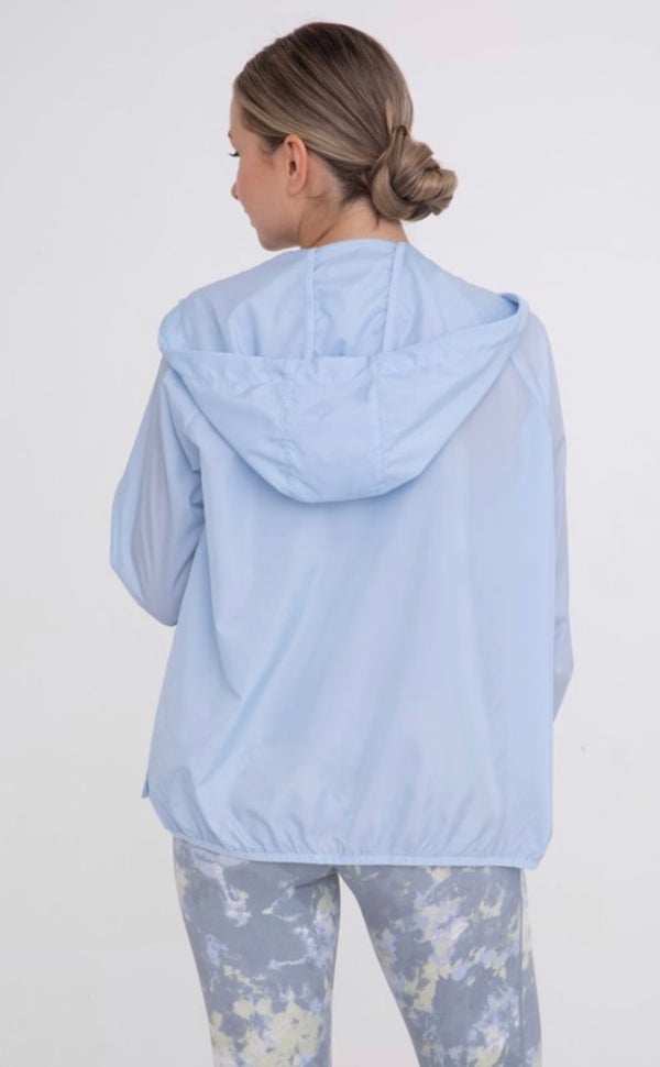 Baby Blue Windbreaker