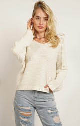Ivory Hooded Sweater