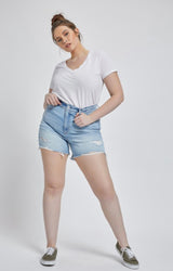 Mica Light Wash Plus Shorts