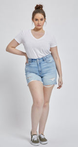 Mica Light Wash Plus Shorts